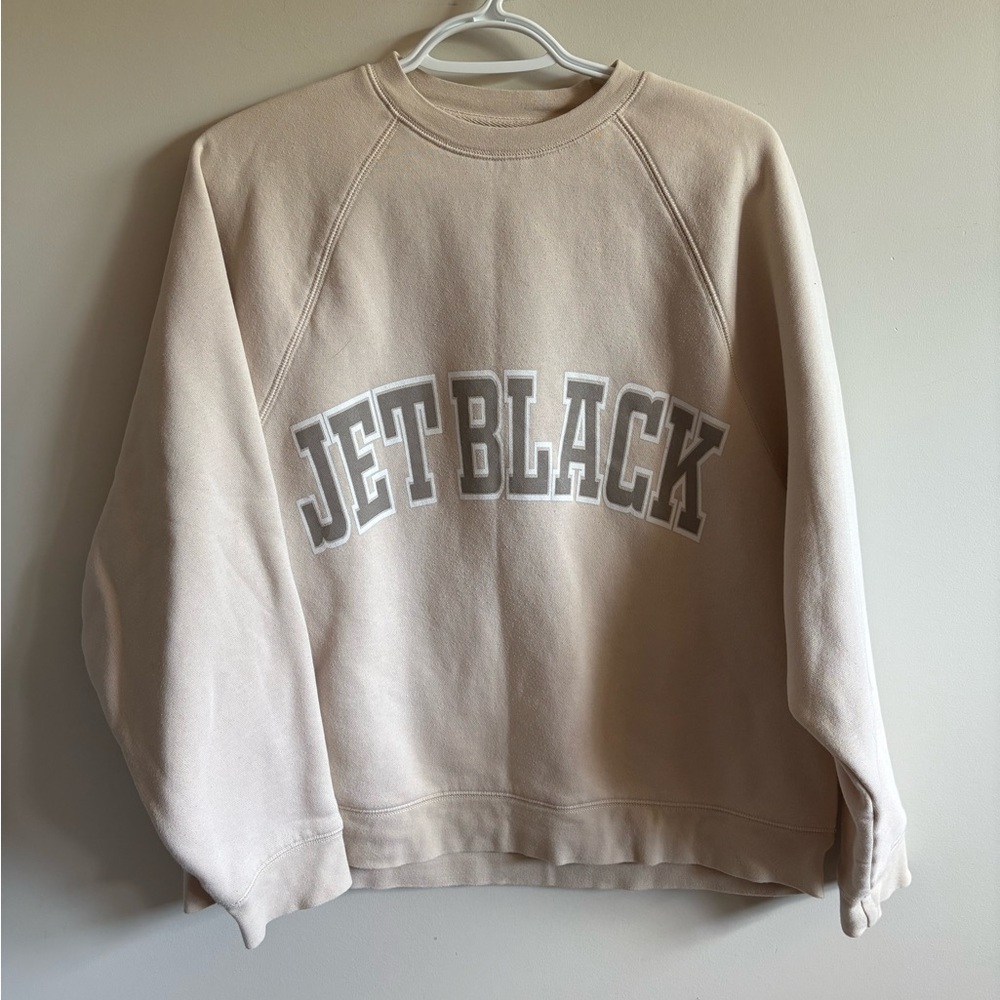 Brunette The Label Cream Crewneck Sweater